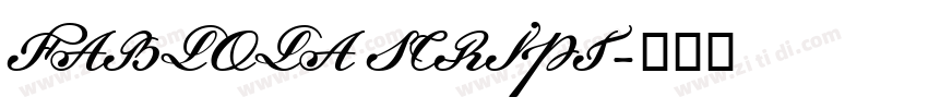 FABLOLA SCRIPT字体转换